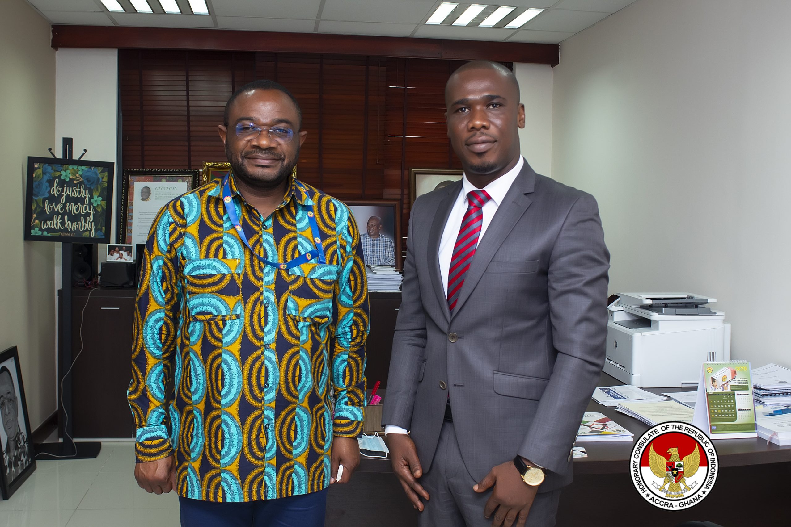 The Honorary Consul of the Republic of Indonesia In Ghana Meets the Member of Parliament (MP) for South Tongu.